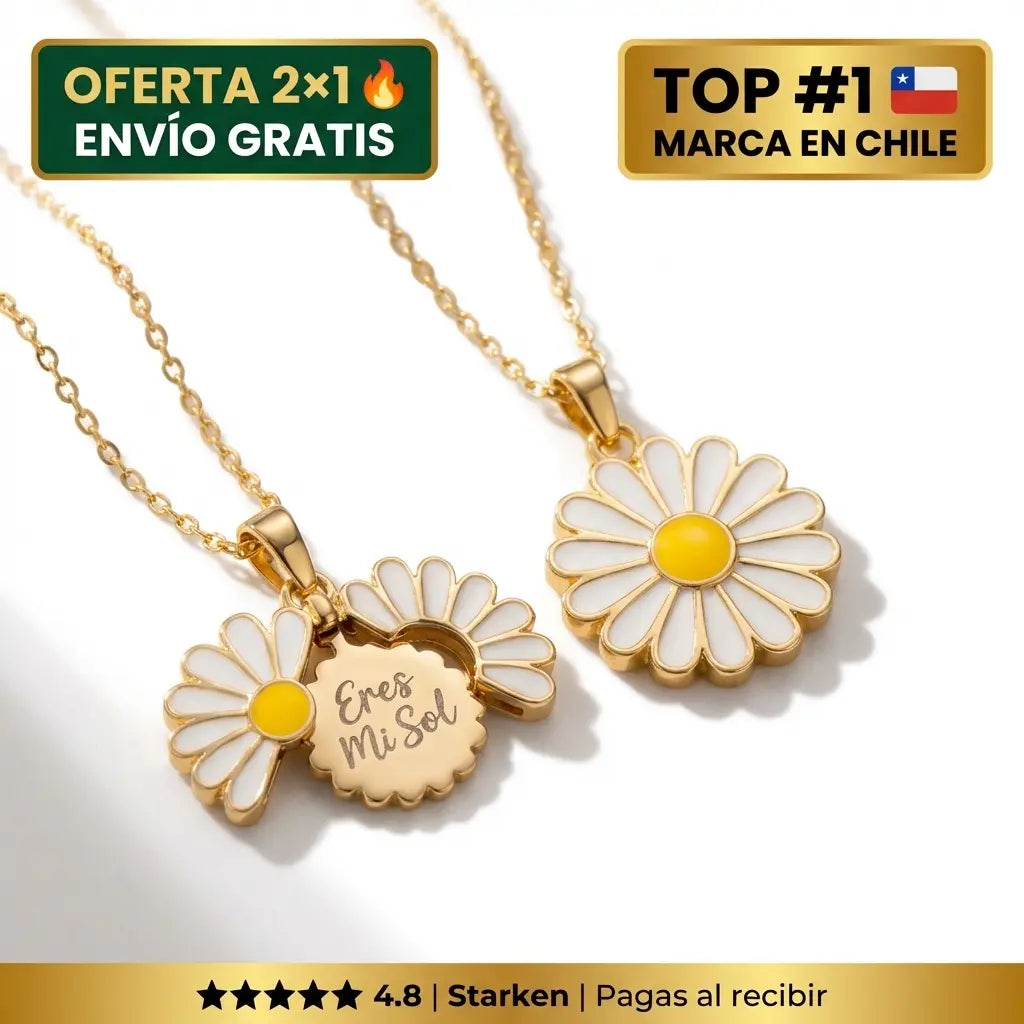 Collar Margarita "Eres Mi Sol"  OFERTA 2x1