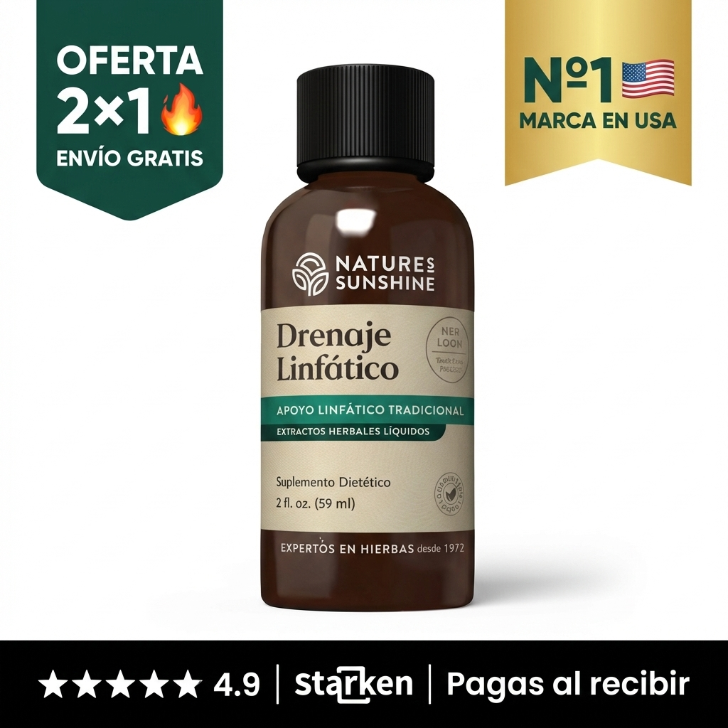 Drenaje Linfático Nature Sunshine | Reduce Hinchazón y Retención