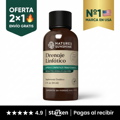 Drenaje Linfático Nature Sunshine | Reduce Hinchazón y Retención