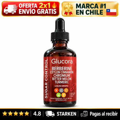 Glucora – Bienestar Metabólico · Con Cromo y Berberina